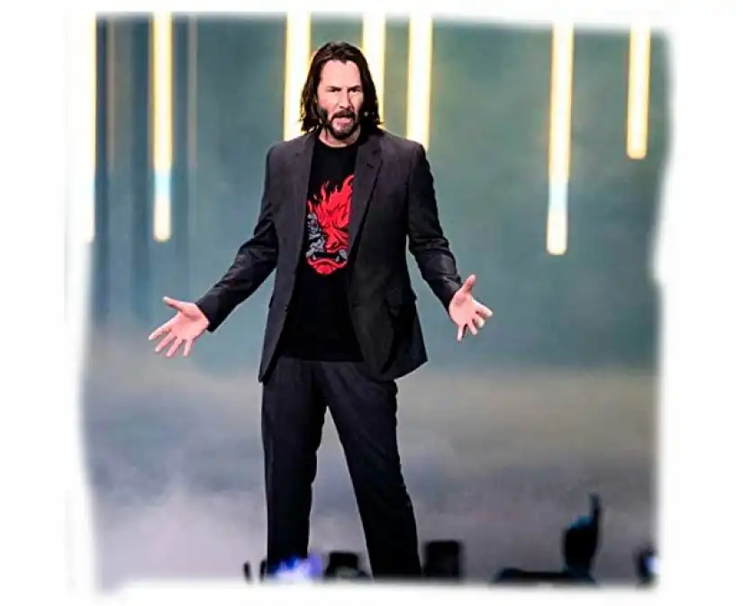 keanu camiseta samurai cyberpunk